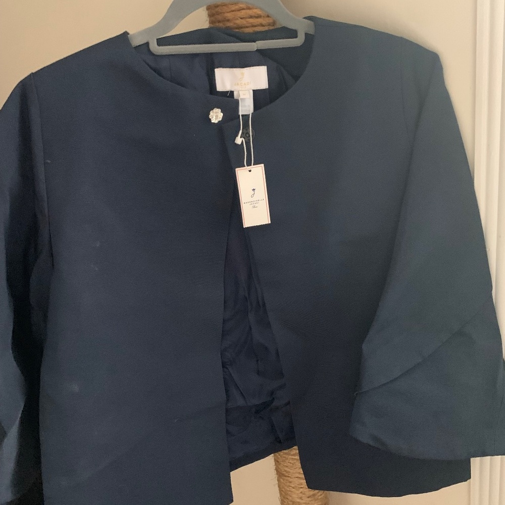 Jacadi navy blue coat for girl size M / 158cm